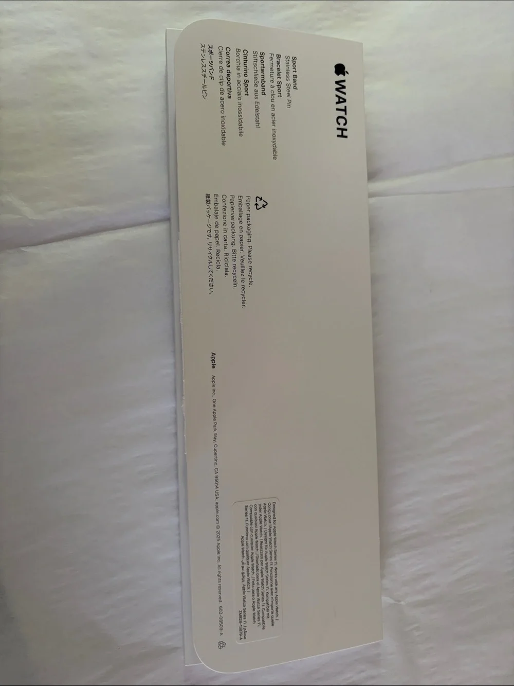 Apple Watch Sport Band Size S/M 42 MM Light Blush NIB